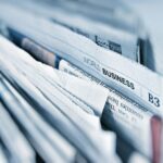 Wirtschaftsteil einer Zeitung